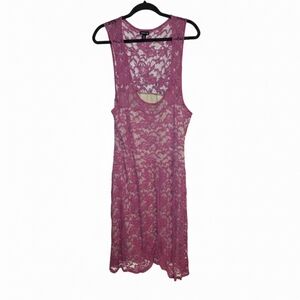 Torrid Women's Plus Sized 3X Pink Lace Floral Dress